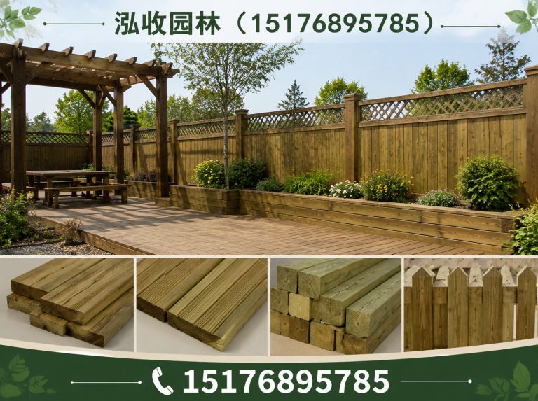 保定防腐木展示图